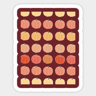 Cozy Pumpkin Patch Sticker